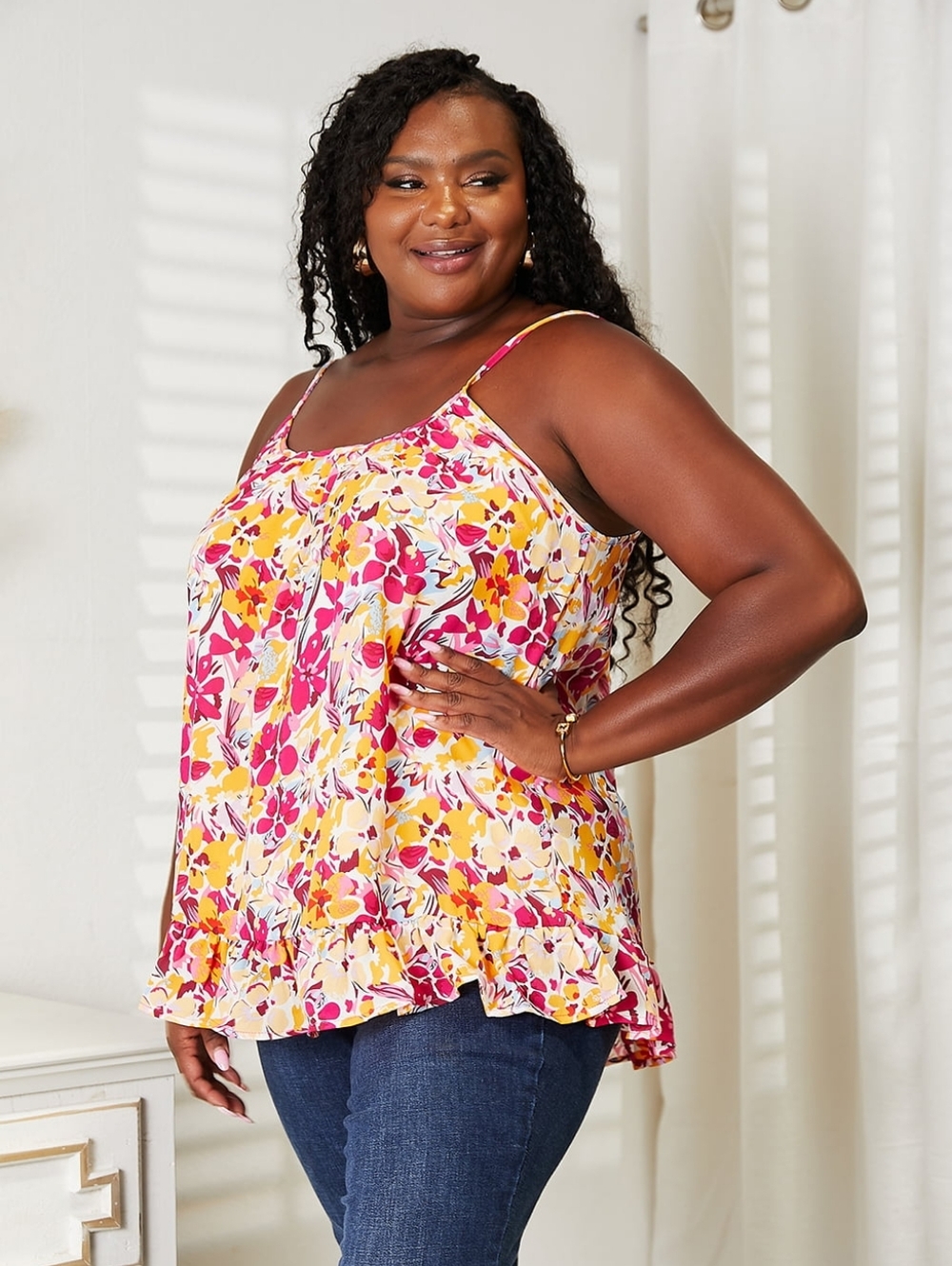 Sweet Bloom Ruffle Cami - Picture 12 of 15